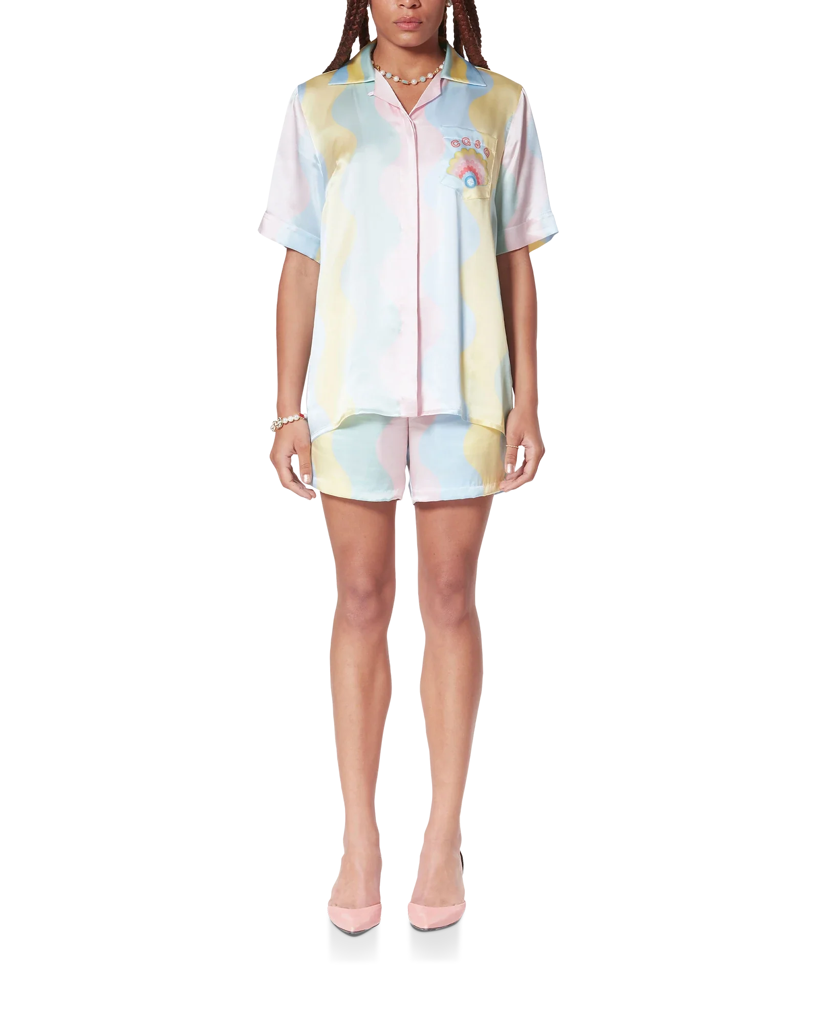 Casa Shell Wave Silk Shirt