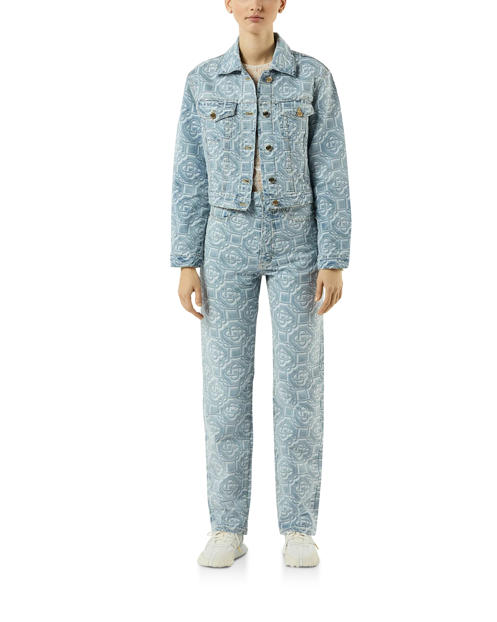 Classic Monogram Bleached Denim Pant