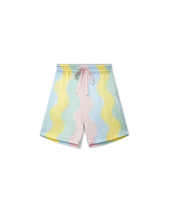 Casa Shell Wave Silk Shorts