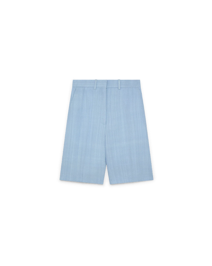 Light Blue Tailored Shorts