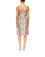 Tennis Monogram Silk Slip Dress