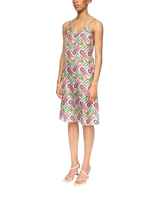 Tennis Monogram Silk Slip Dress