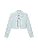 Cut Out Arch Denim Jacket