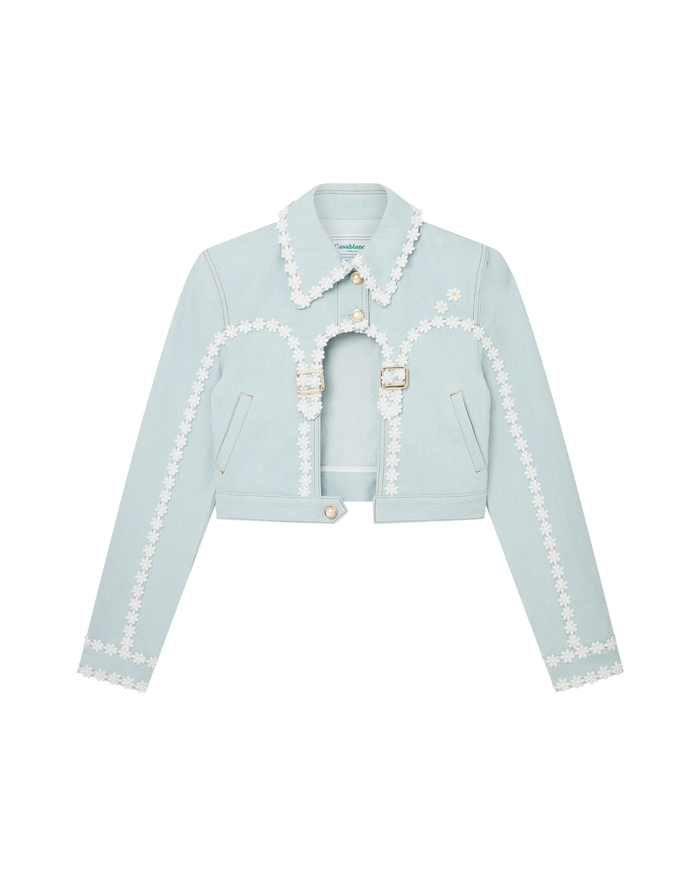 Cut Out Arch Denim Jacket