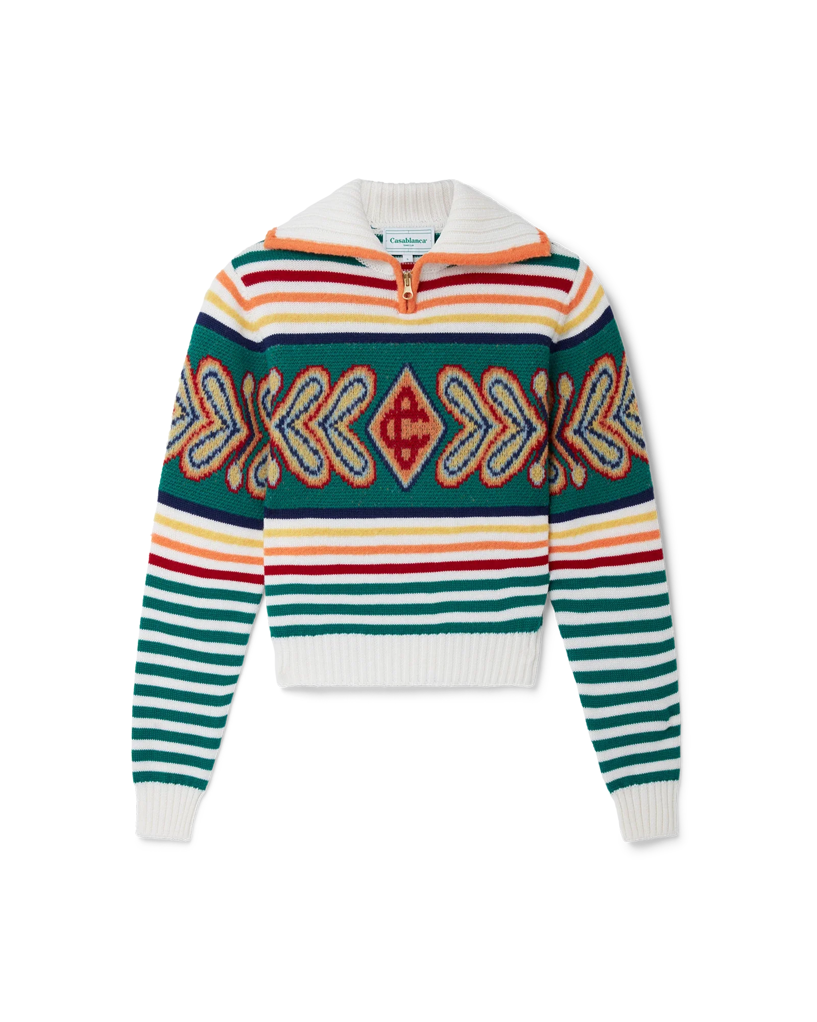 Diamond Zip Up Jumper