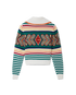 Multicolour Diamond Zip Up Jumper