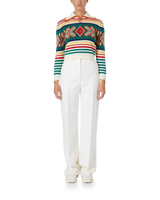 Multicolour Diamond Zip Up Jumper