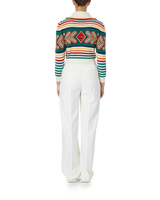 Multicolour Diamond Zip Up Jumper