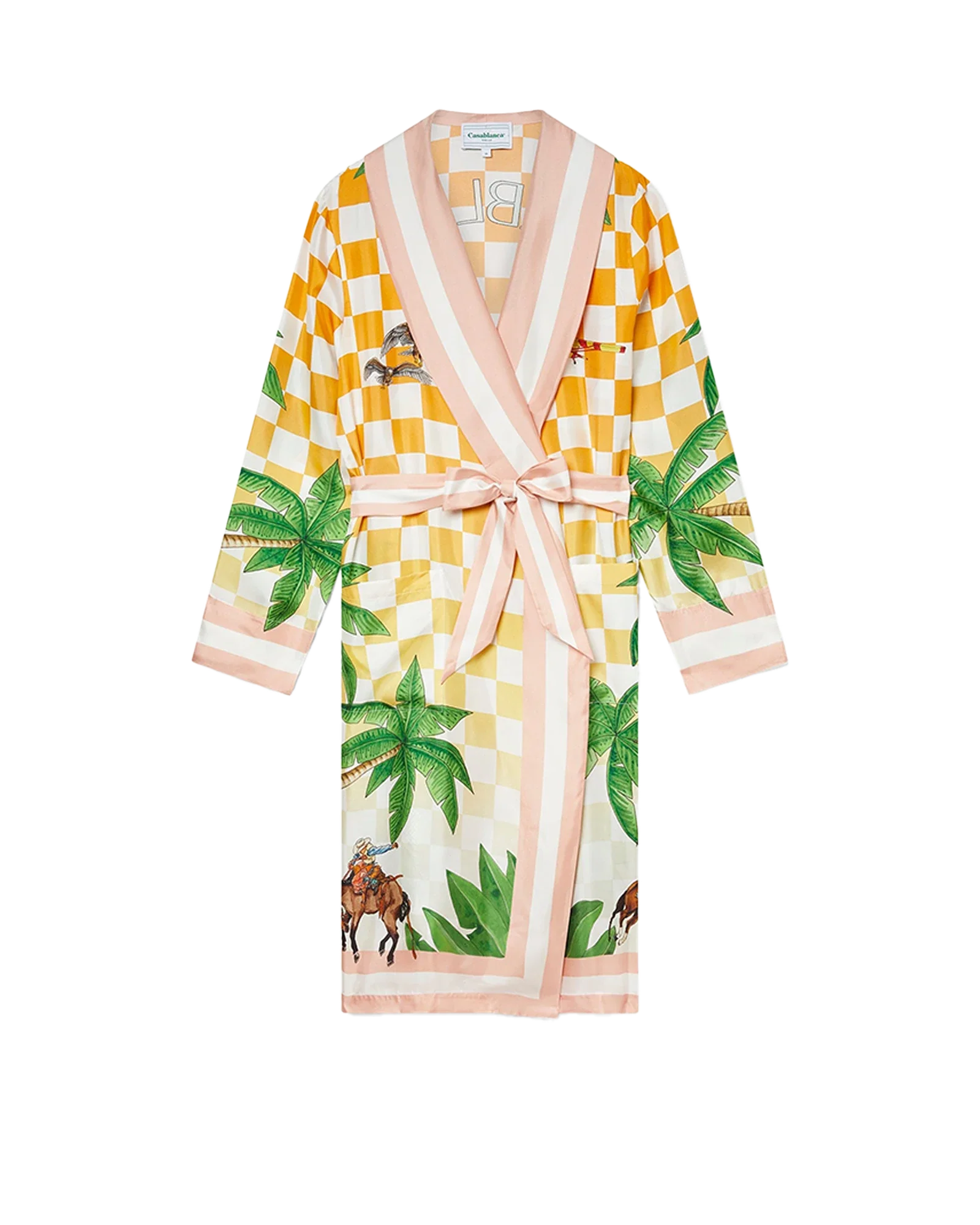 Tennis Club Silk Robe