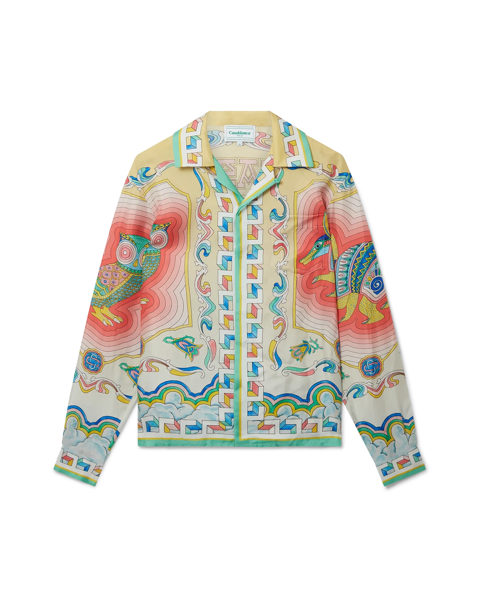 Souvenir Long Sleeve Silk Shirt