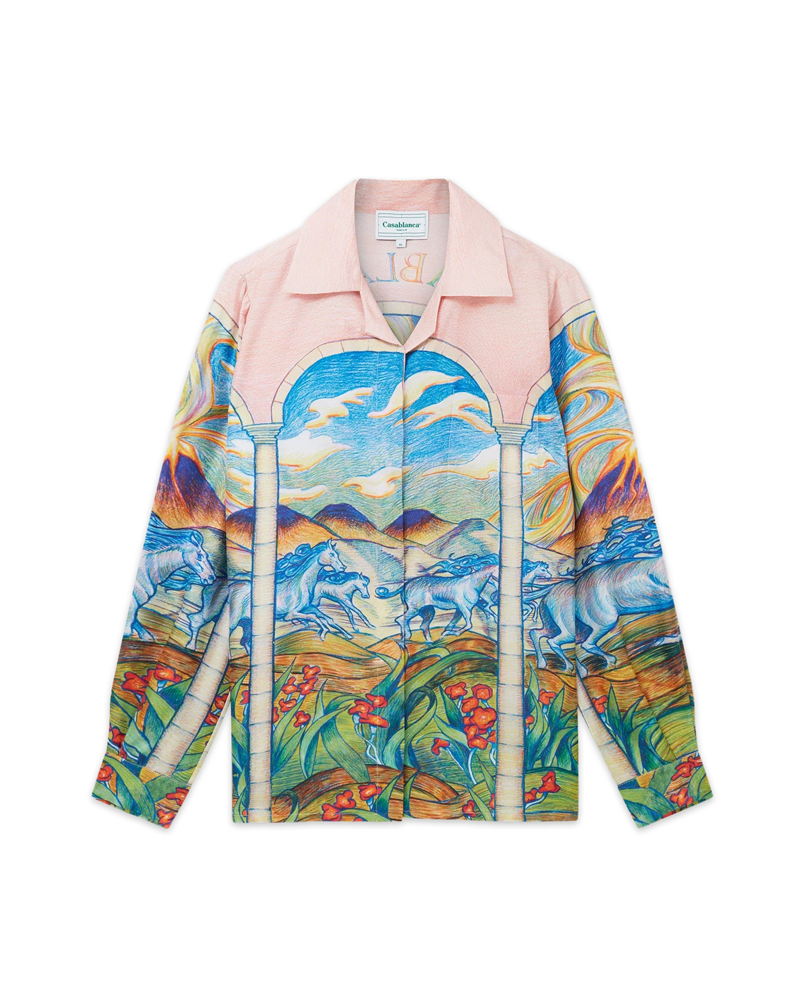 Chevaux Sauvages Silk Shirt