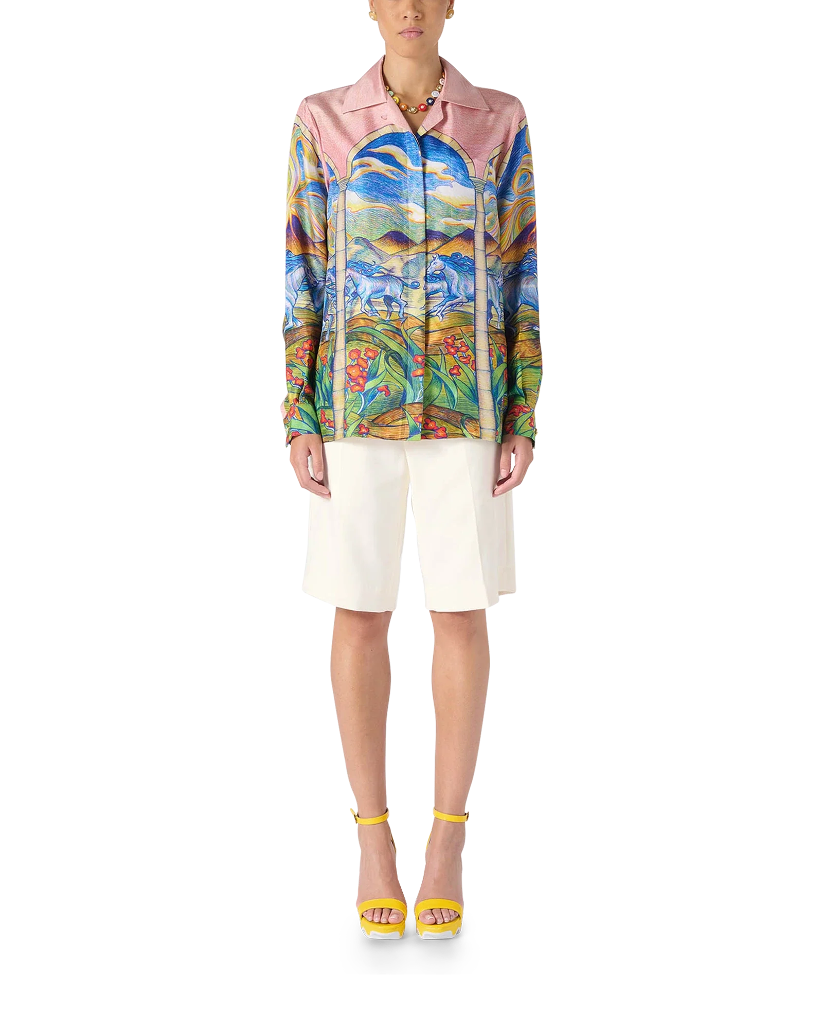 Chevaux Sauvages Silk Shirt
