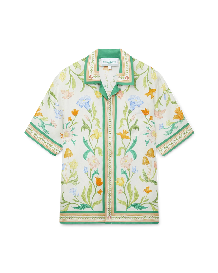 L'Arche Fleurie Silk Shirt