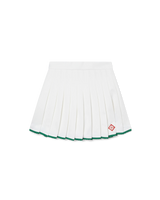 Scallop Edge Pleated Skirt