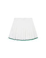 Scallop Edge Pleated Skirt