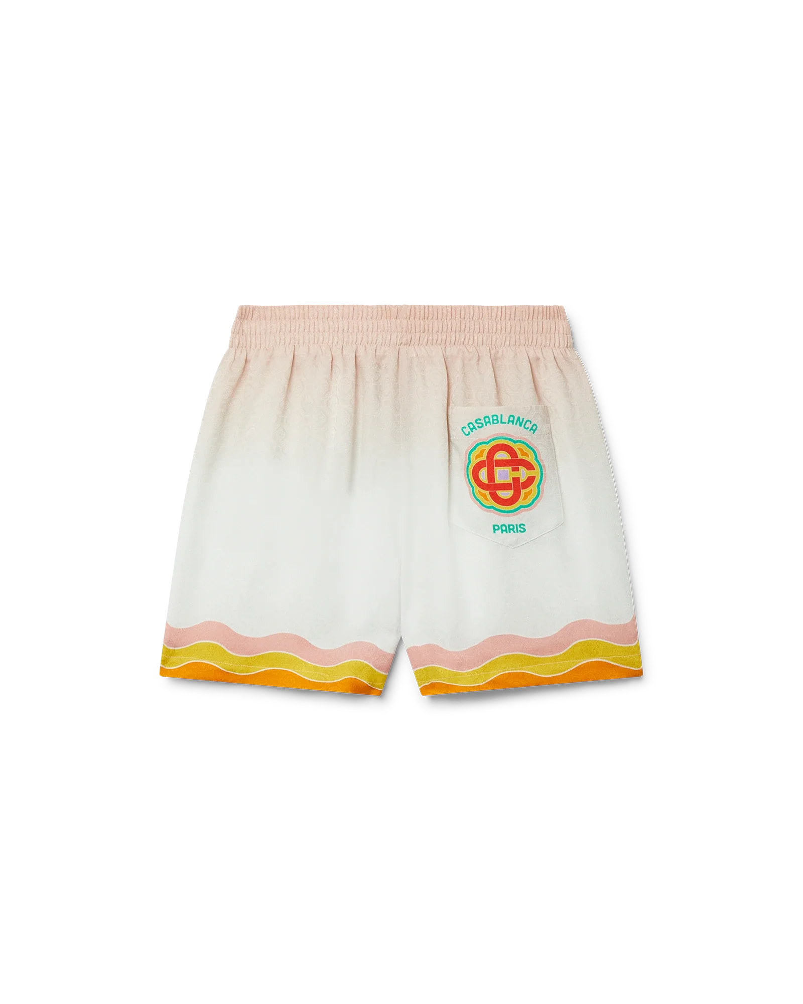 Rainbow Monogram Silk Shorts