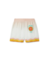 Rainbow Monogram Silk Shorts