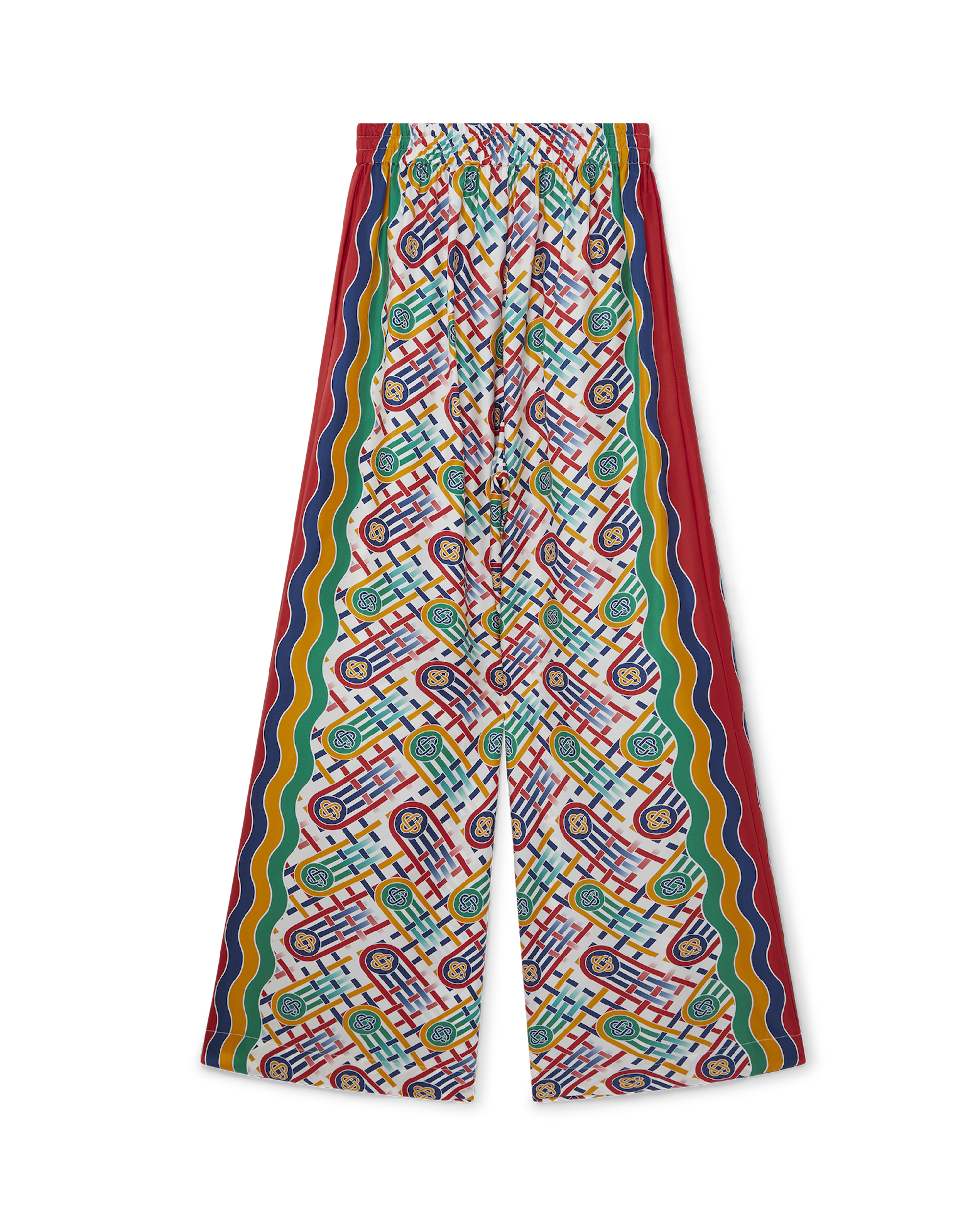 Printed Wide Leg Trousers