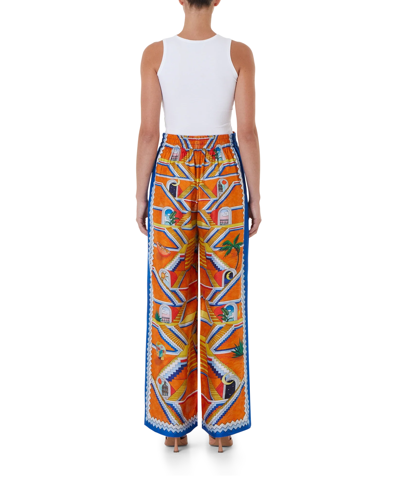 Escalier Infini Silk Wide Leg Trousers