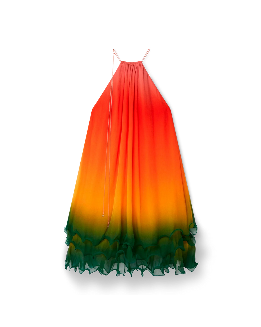 Rainbow Gradient Cocktail Dress