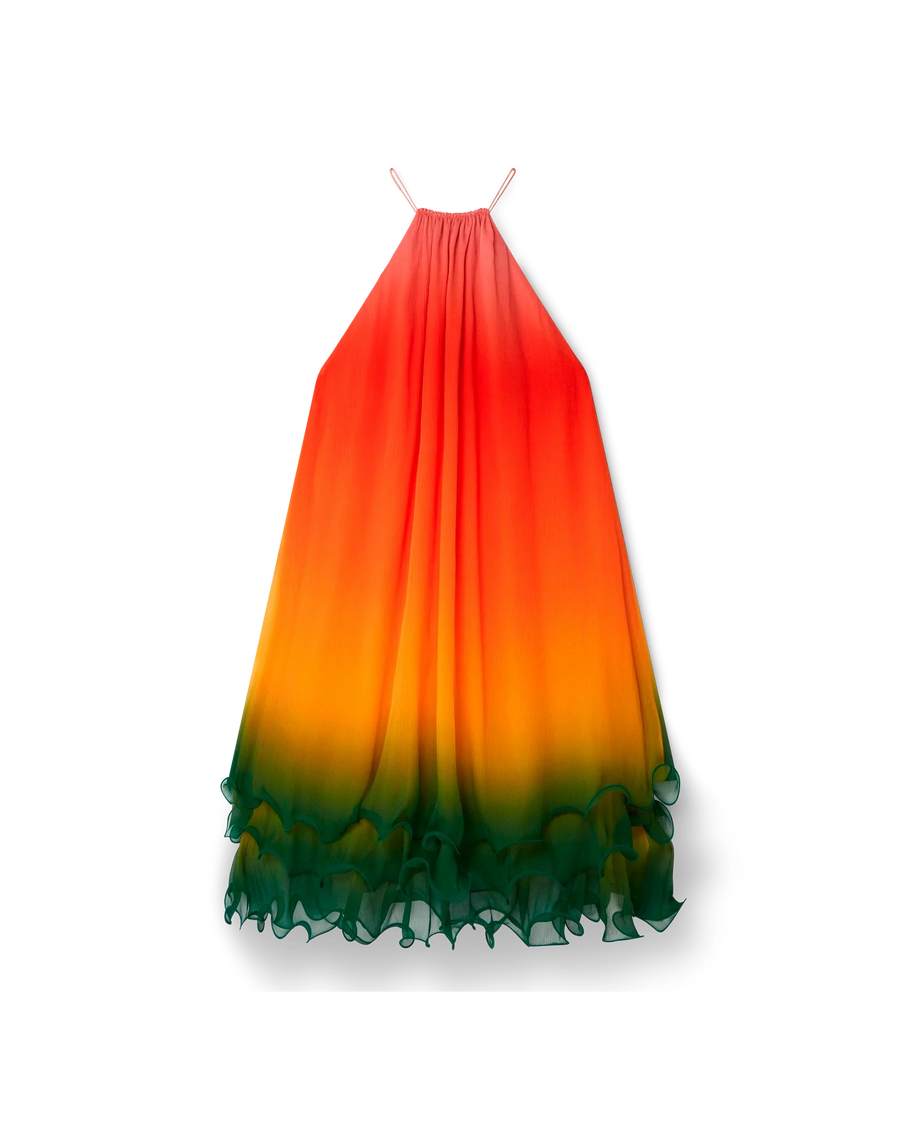 Rainbow Gradient Cocktail Dress