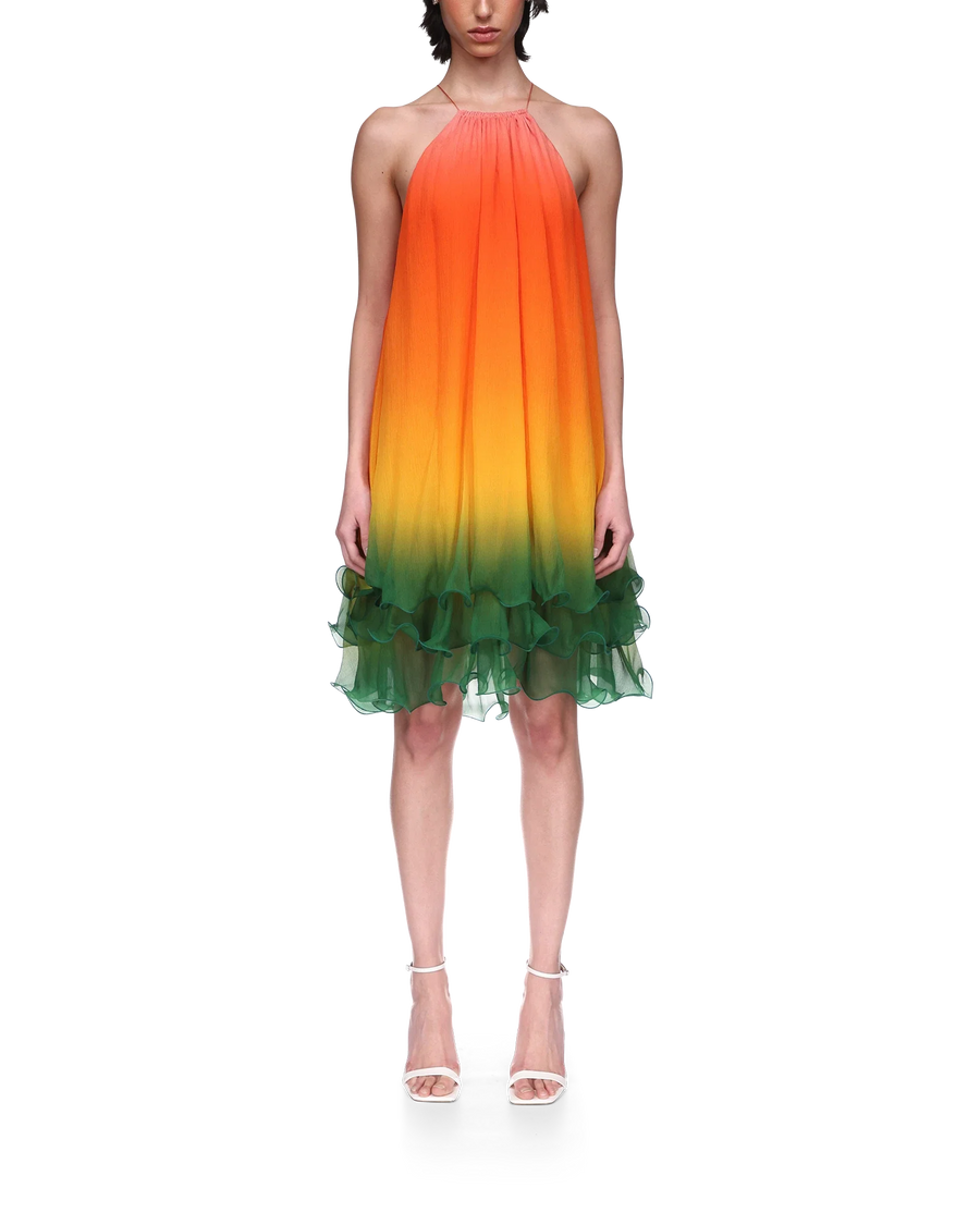 Rainbow Gradient Cocktail Dress