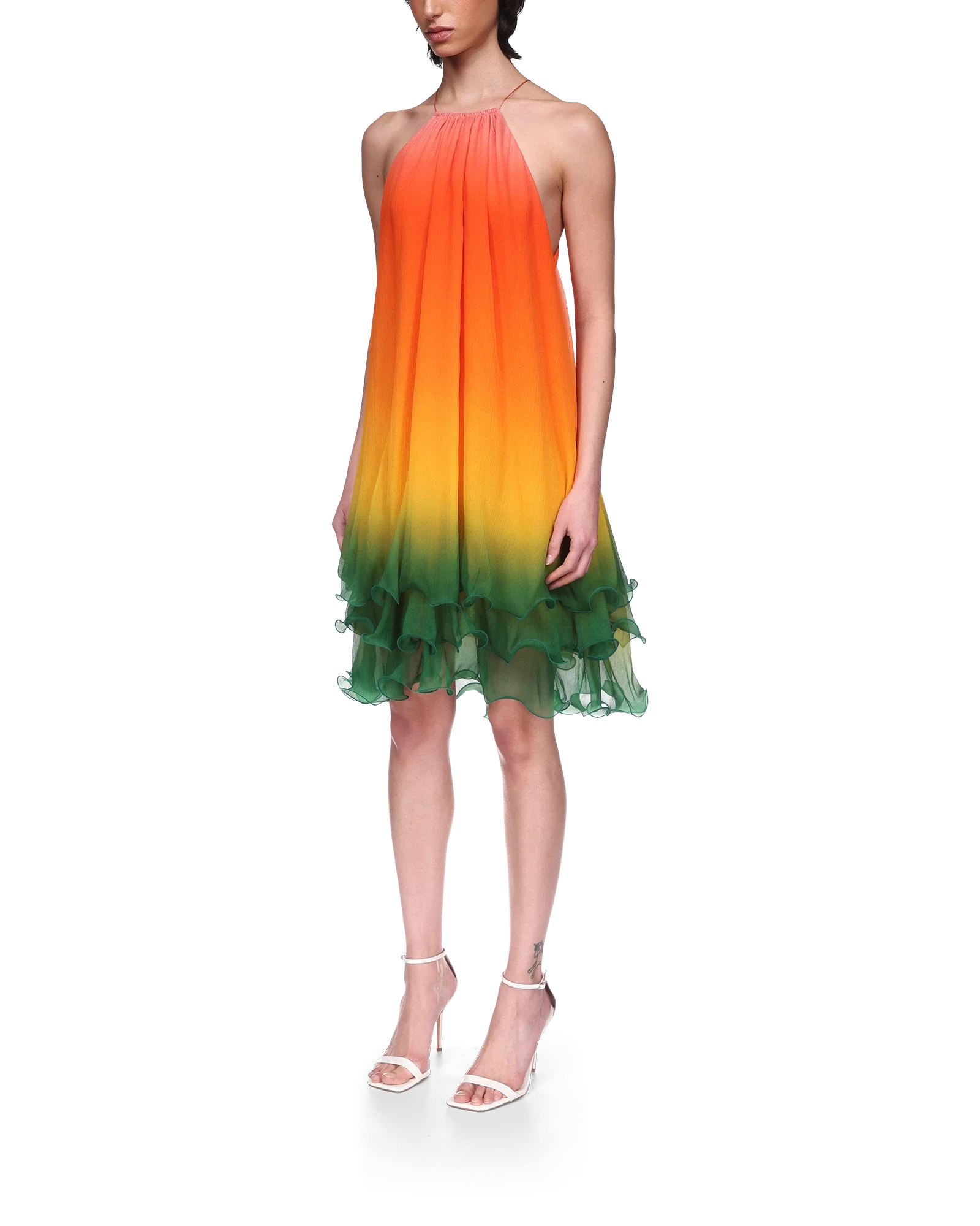 Rainbow Gradient Cocktail Dress