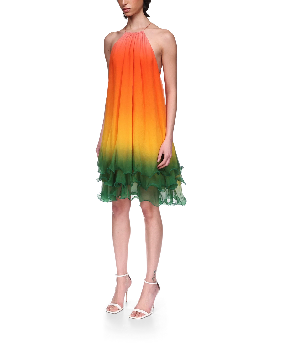 Rainbow Gradient Cocktail Dress