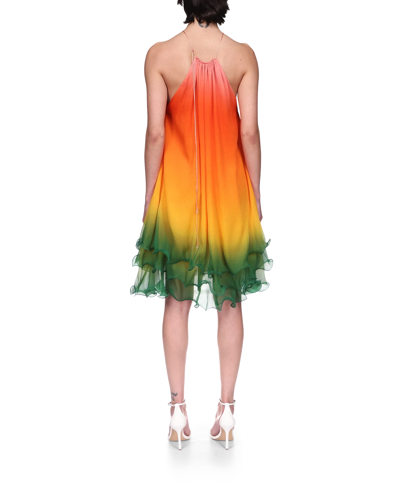 Rainbow Gradient Cocktail Dress