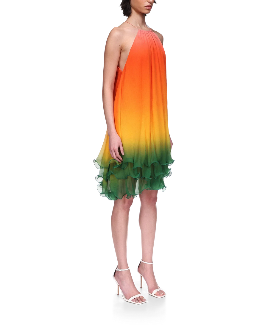 Rainbow Gradient Cocktail Dress