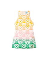 Gradient Heart Monogram Shift Dress