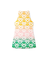 Gradient Heart Monogram Shift Dress