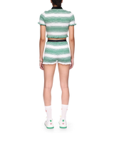 Gradient Striped Polo Top