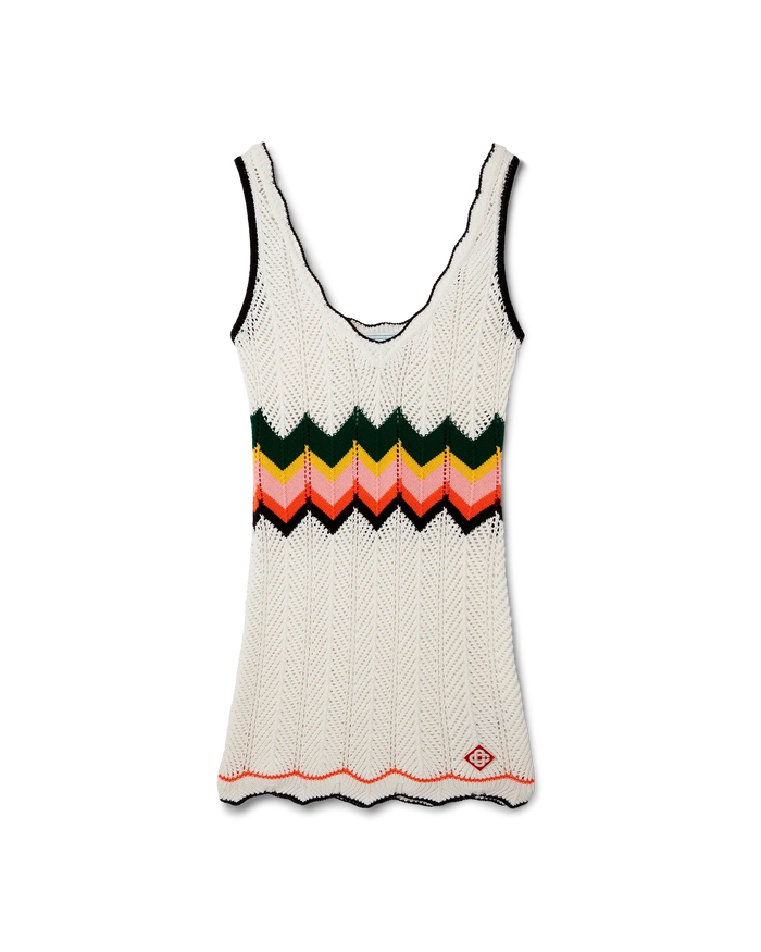 Chevron Lace Dress | Casablanca Paris Chevron Lace Dress | Casablanca Paris