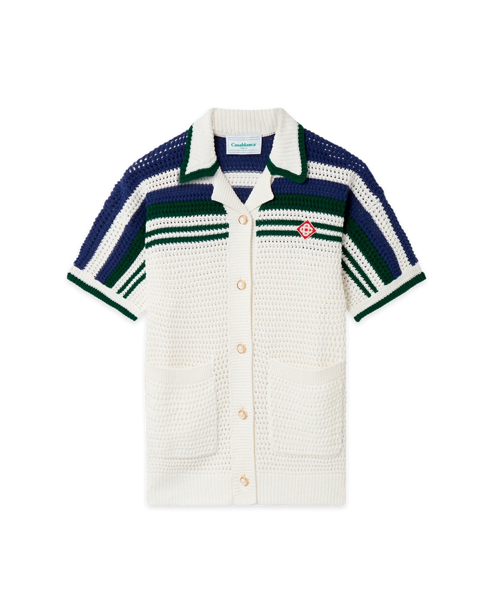Tennis Crochet Shirt | Casablanca Paris Tennis Crochet Shirt | Casablanca Paris