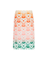 Gradient Heart Monogram Mesh Skirt