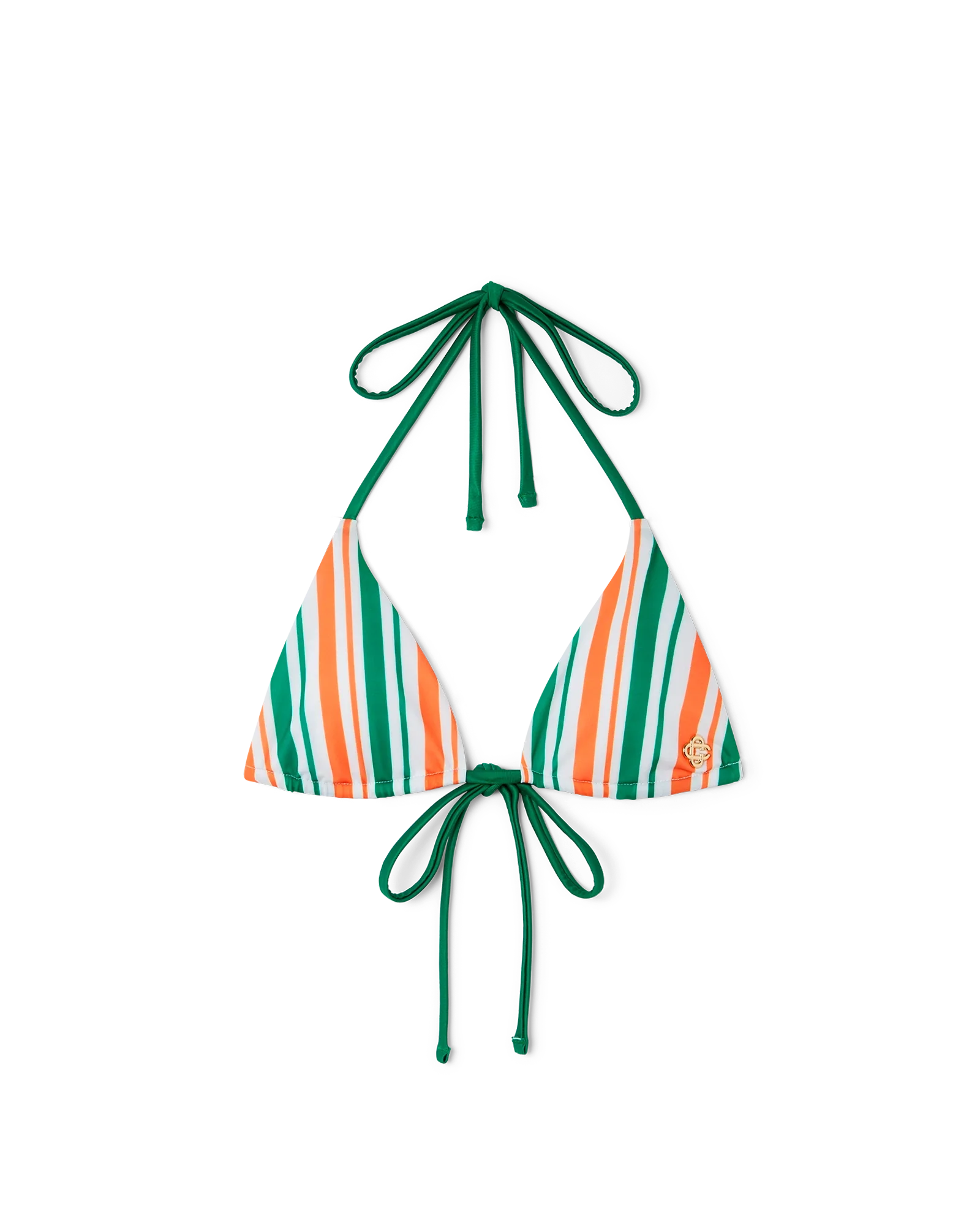 Striped String Bikini Top