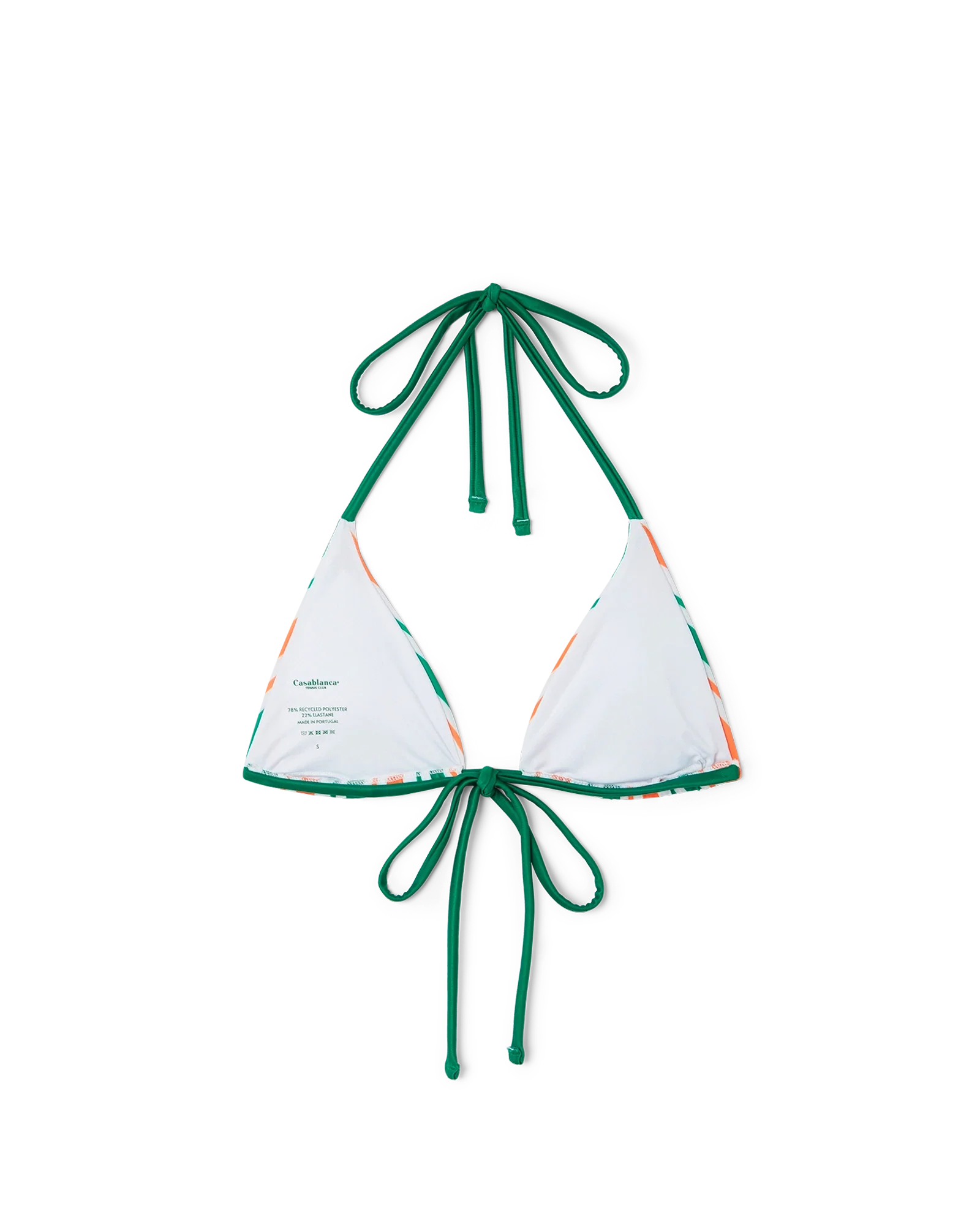 Striped String Bikini Top