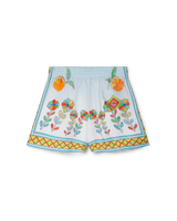 Yoruba Flowers Silk Shorts