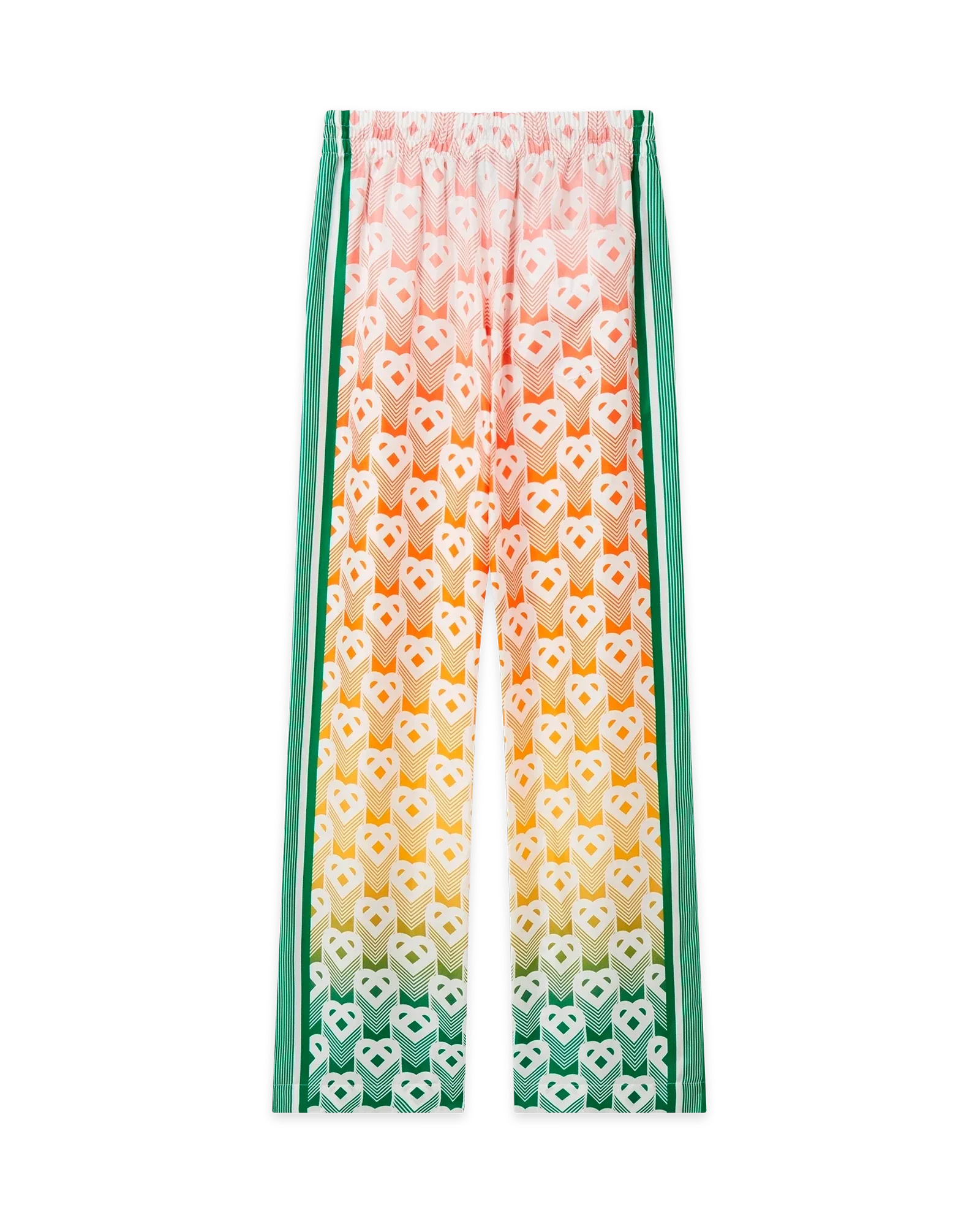 Gradient Heart Monogram Wide Leg Trousers