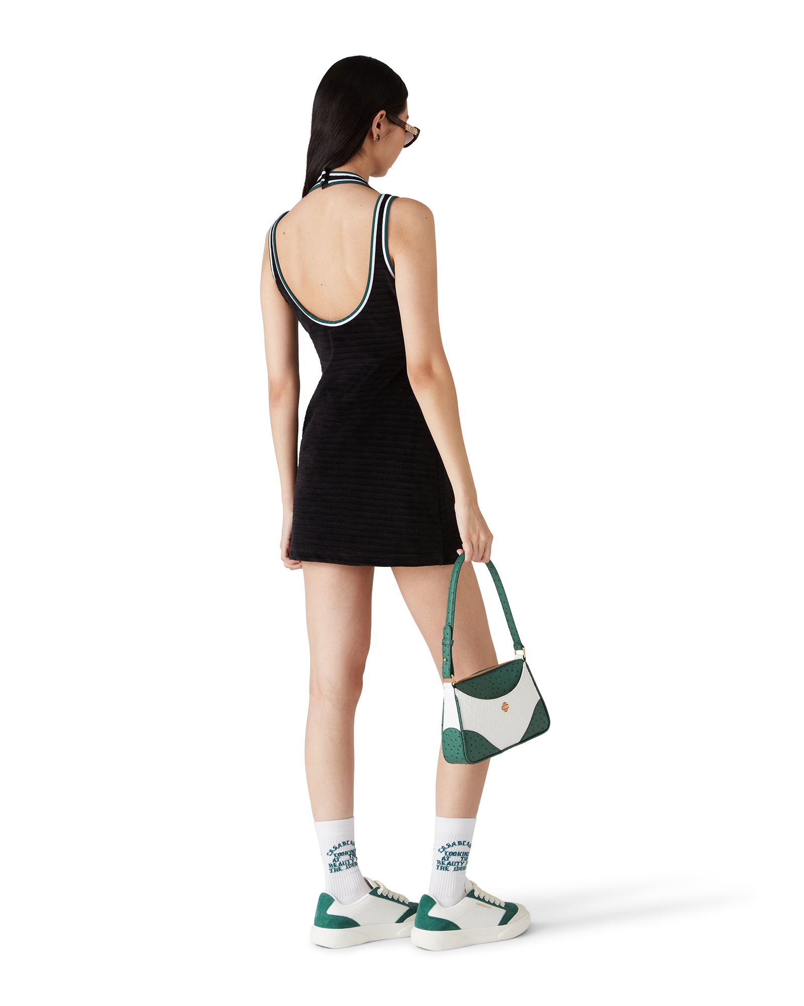 Textured Velour Tennis Dress