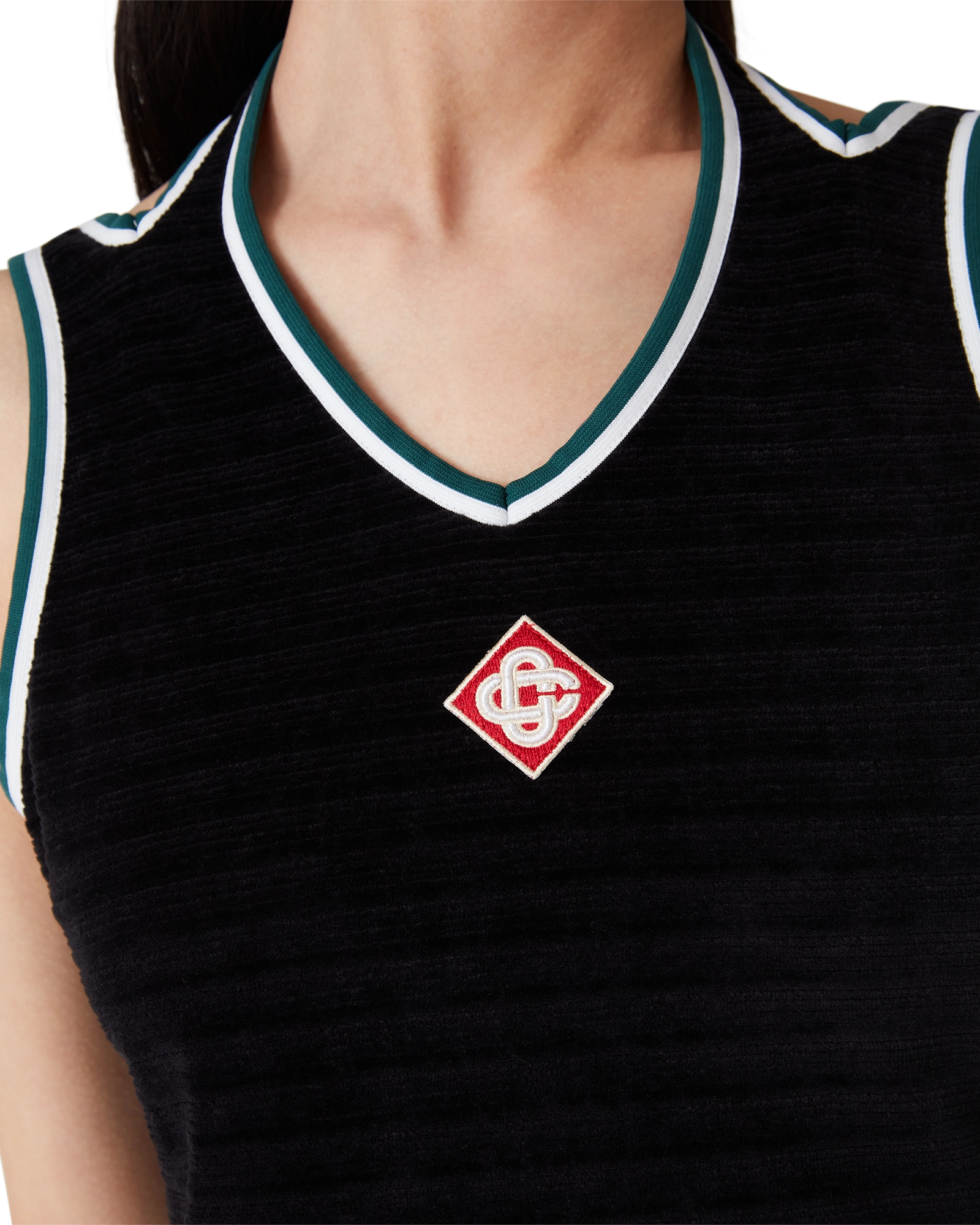 Textured Velour Tennis Dress