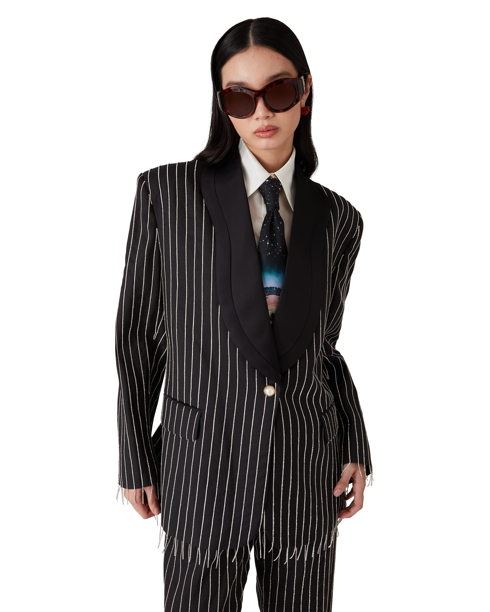 Crystal Embellished Tailored Jacket