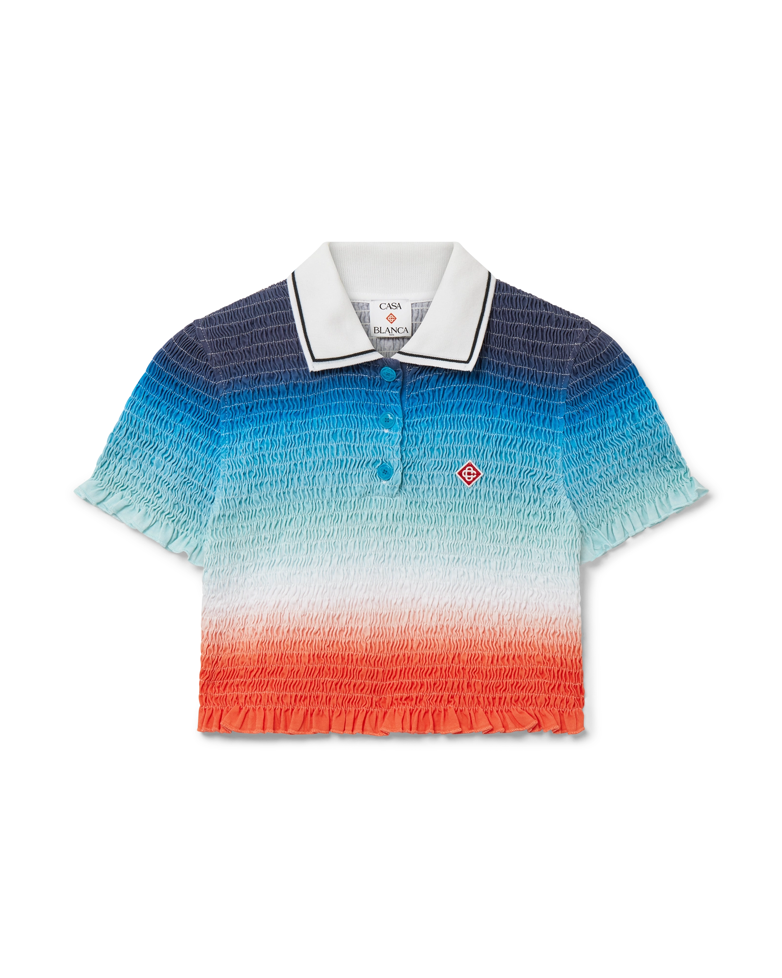 トップス CLANE CROPPED POLO TOPS CLANE（クラネ）の「【CLANE/クラネ】CROPPED POLO TOPS/クロップド