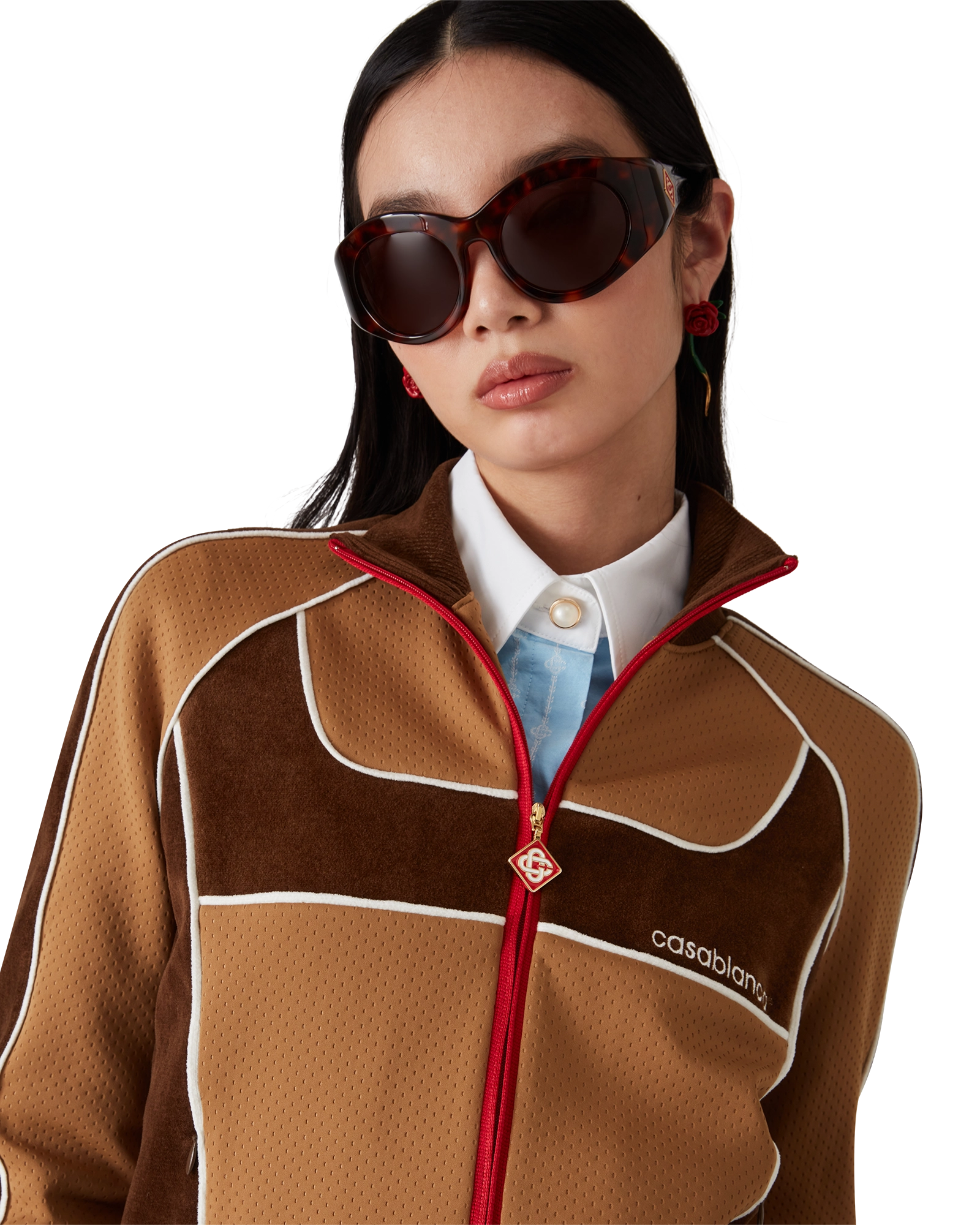 Chenille Panelled Track Jacket