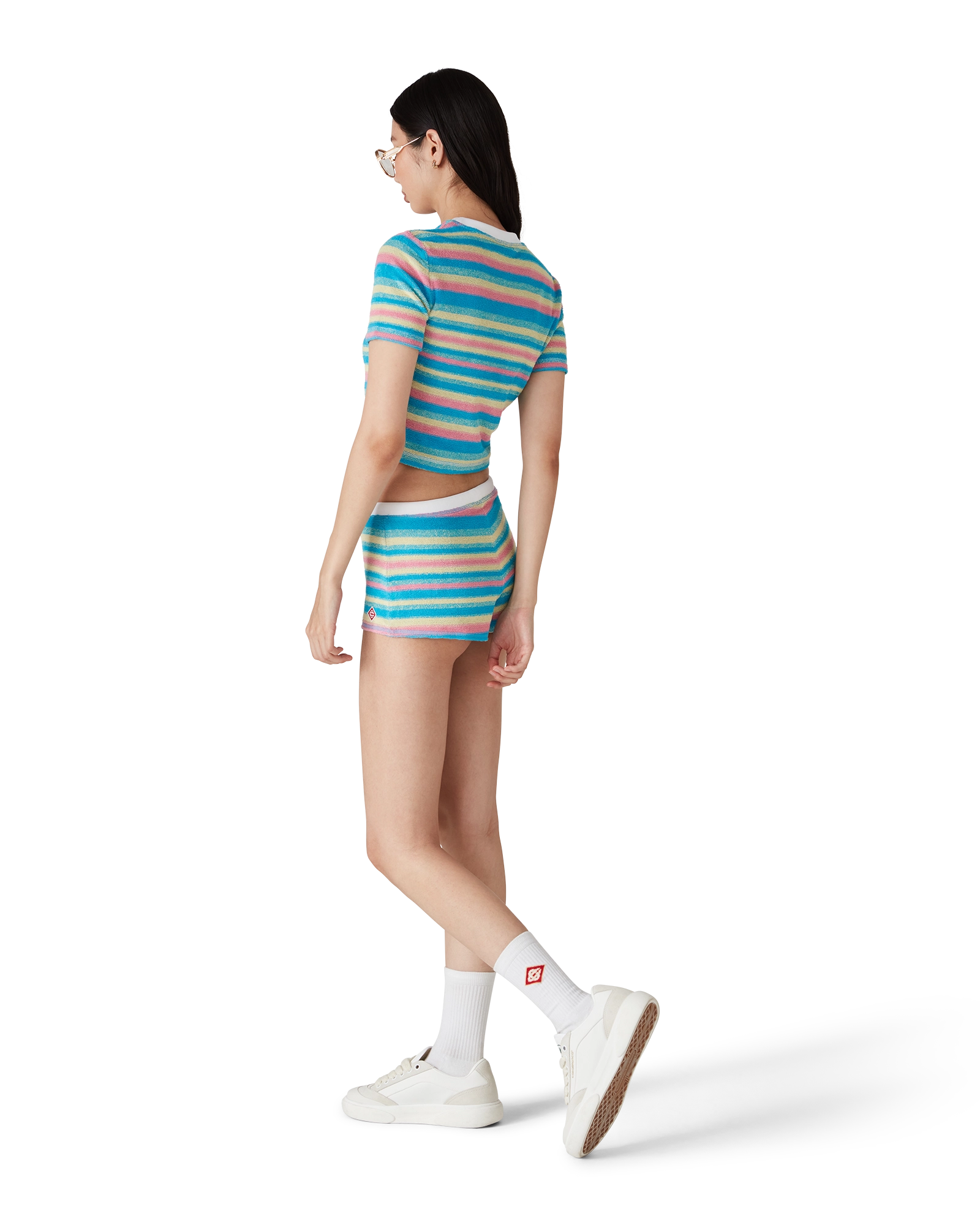 Stripe Towelling Top