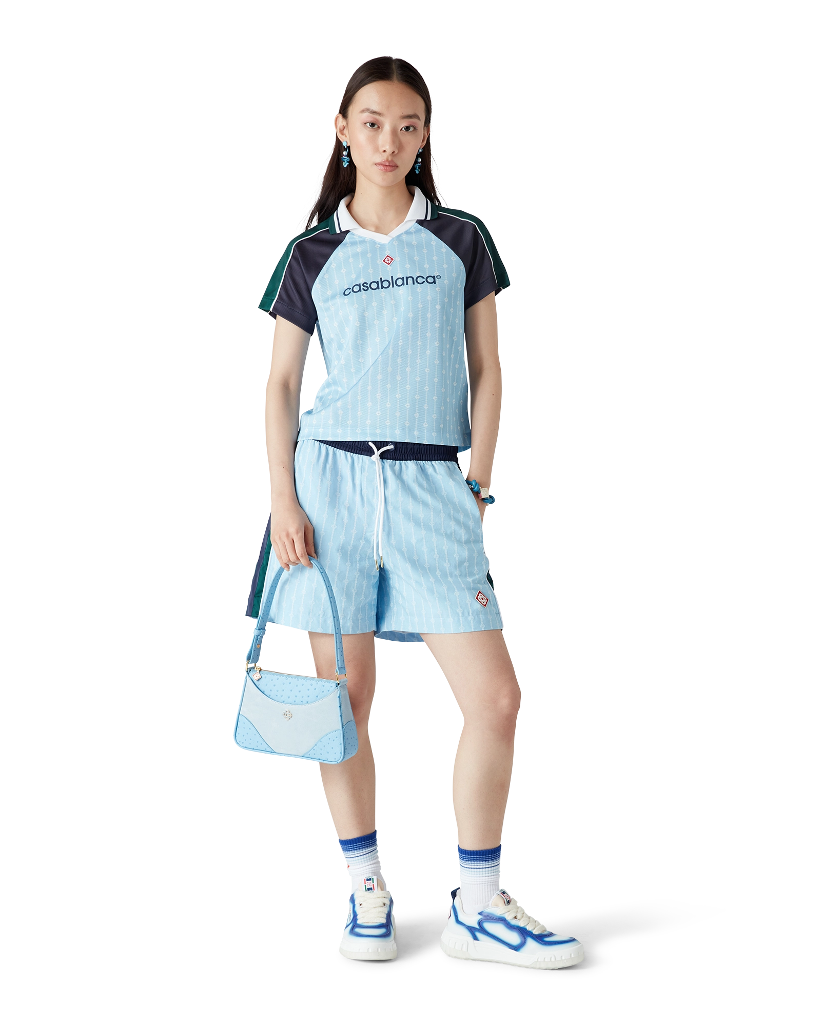 Pinstripe Laurel Football Short Sleeve Shirt