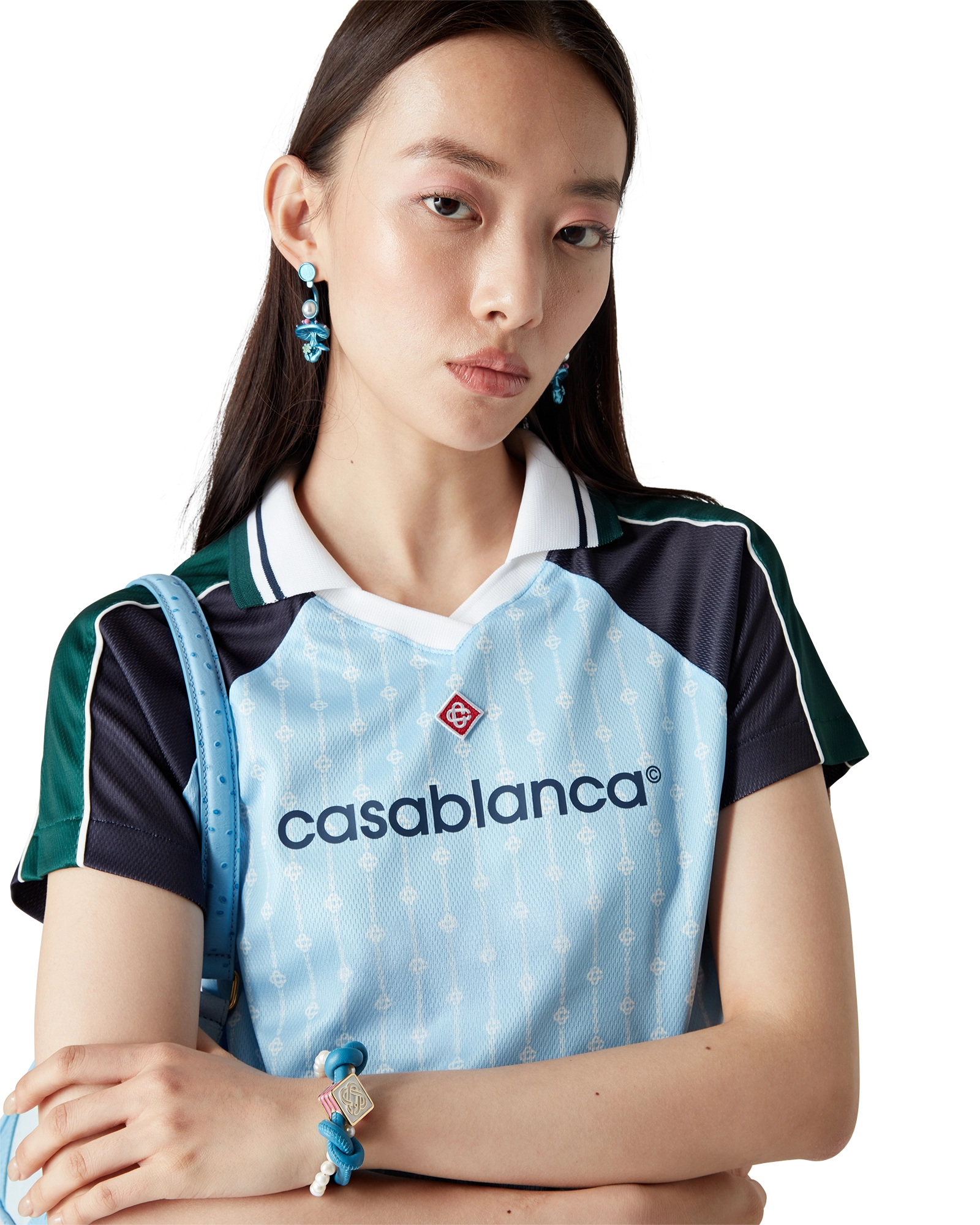 Pinstripe Laurel Football Short Sleeve Shirt