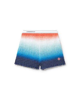 Gradient Shirred Shorts