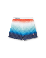 Gradient Shirred Shorts